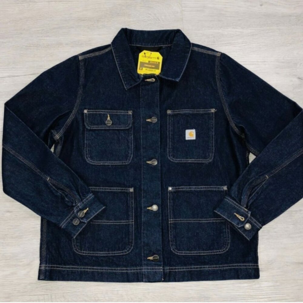 Carhartt Denim Farm Chore Work Jacket Brand - NWT